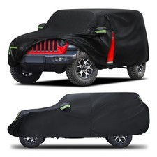Car Cover Custom Fit for Jeep Wrangler 4 Door 2006-2026,6 Layers Truck Cover ...