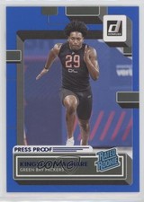 2022 Panini Donruss Rated Rookie Press Proof Blue Kingsley Enagbare #396 1hs9