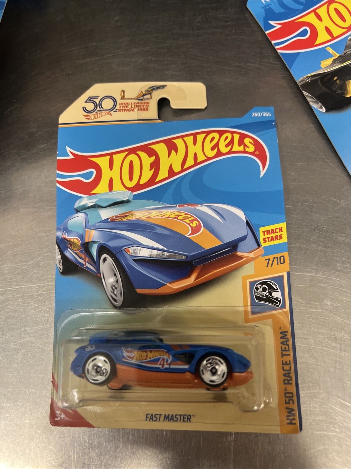 Hot Wheels 2018 Mainline HW 50 Race Team Fast Master Blue #260