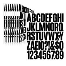Letter Stickers,Mailbox Numbers,2 Inch Waterproof Vinyl Alphabet Black 1 2 Inch