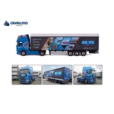 CAVALLINO 1:50 Scania alloy container truck model G. van Doesburg #20-1292
