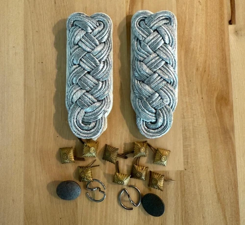 WW2 German Army Shoulder Boards Elite Military Officer Uniform Collectible