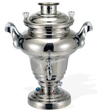 BEEM - Royal III Samowar - Edelstahl - Silber - 15 L Fassungsvermögen
