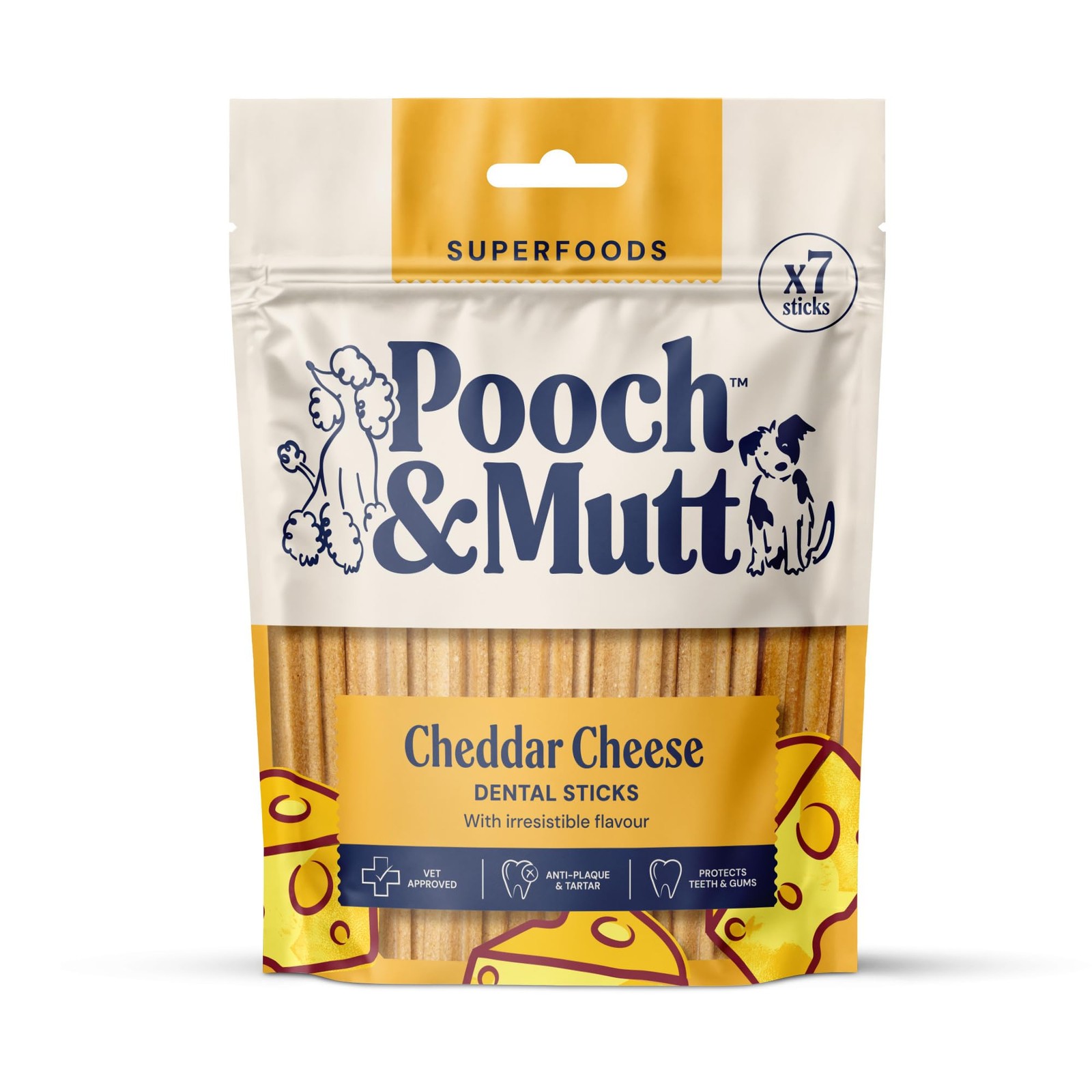 Pooch & Mutt - Cheddar Cheese Dog Dental Sticks (Regular Sticks), Dog Dental Ch… - Image 3