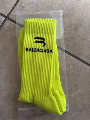 Balenciaga sporty b logo socks Yellow large 41-43