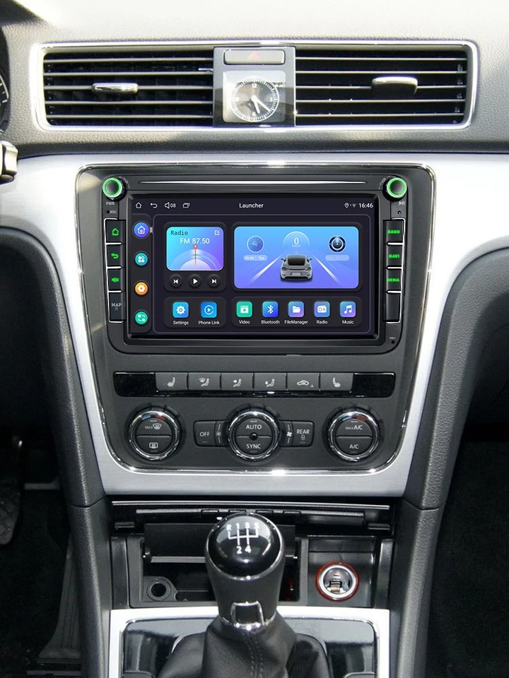 JOYING 8 Zoll Android 13 Autoradio 4+64GB Für VW Golf 5 6 Passat Scirocco Rapid - Bild 2 von 4
