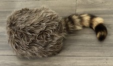 DAVY CROCKETT STYLE COONSKIN CAP WITH RACOON TAIL