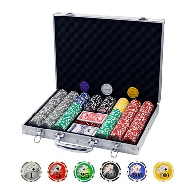 Boyzhood Poker Chips with Numbers,500PCS Poker Chip Set with Aluminum Travel ...