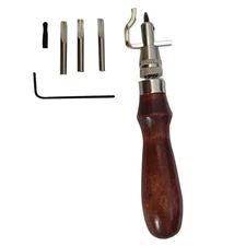 INTBUYING®Leather Stitching Tool Kit Skiving Edger Leather Hand Tool Multipurpos