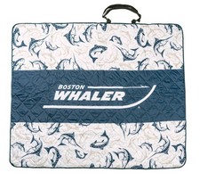 Boston Whaler Logo Coperta da Viaggio con Tessuto Impermeabile - Blu BOS-61005
