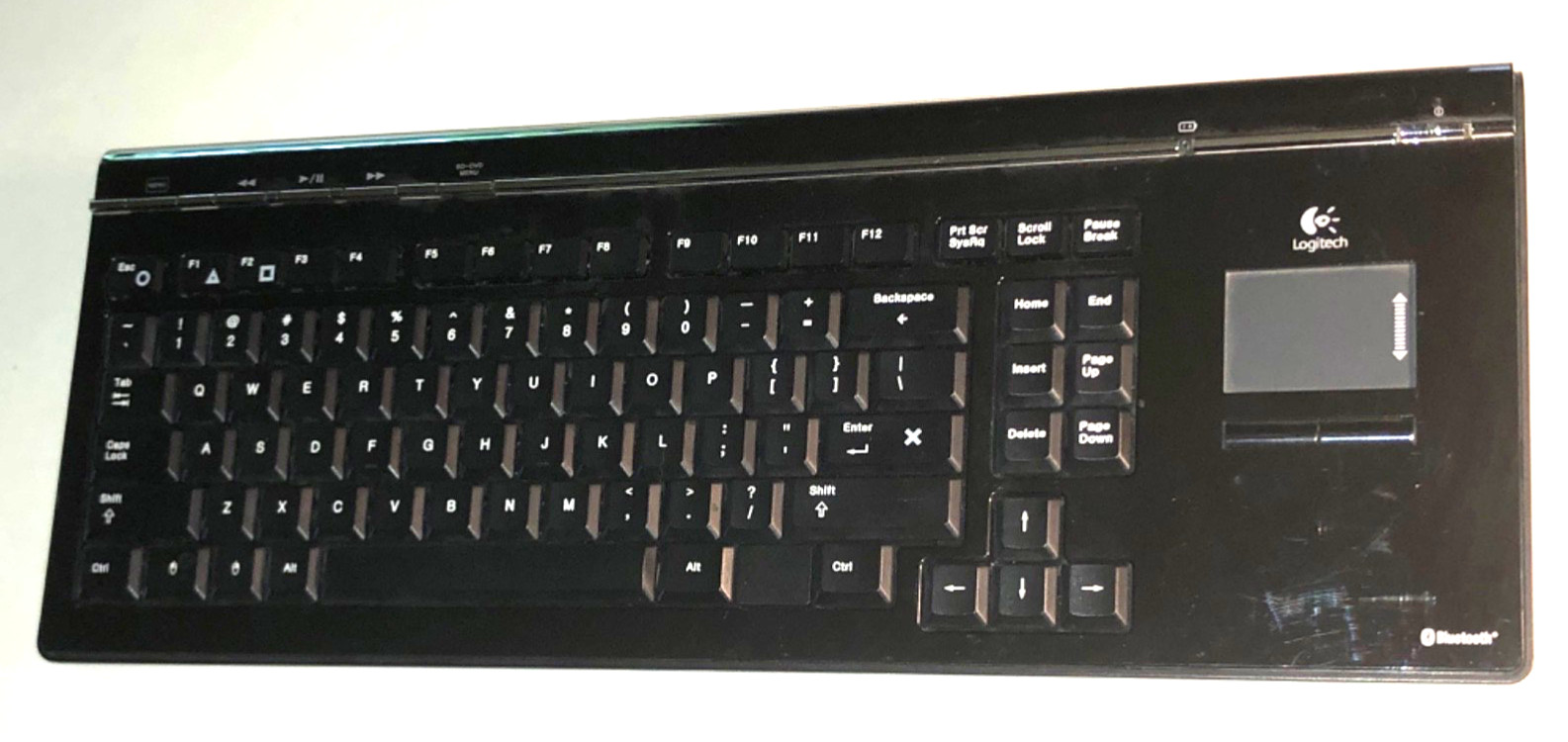 Logitech Cordless Bluetooth Pro Keyboard Touchpad Y-X5A77 PS