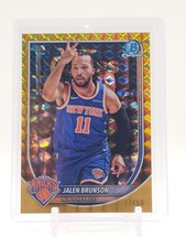 JALEN BRUNSON 2025-26 BOWMAN CHROME GOLD GEOMETRIC /50 #BCV-62 KNICKS Q7656