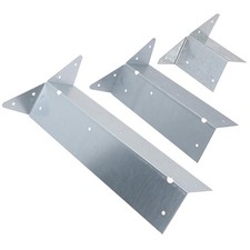 Arris Rail Bracket Fence Post Support Galvanised 100mm, 225mm or 300mm