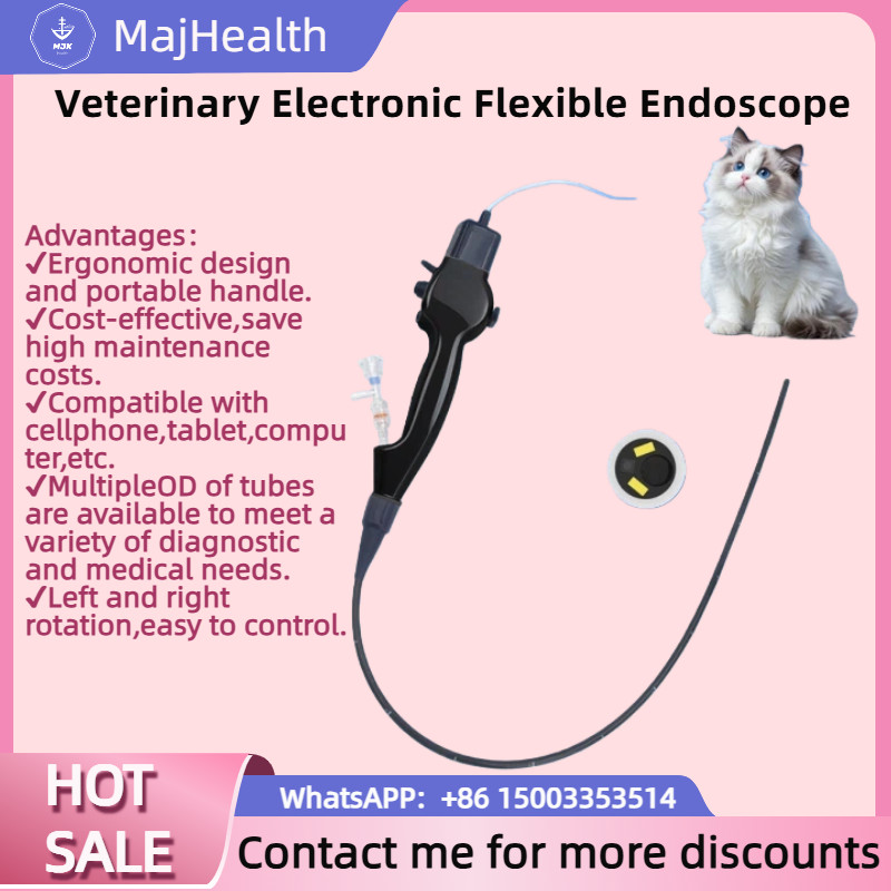 HD Veterinary Endoscope for Dogs & Cats | Flexible Electronic Pet Camera Scope-image