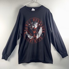 Velvet Revolver Liberty Long Sleeve Shirt Mens Large Black Graphic Band Tee Rock