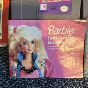 Lotto Nintendo NES originali 1985 1989 ricevuta manuale, 3 giochi Barbie Mario