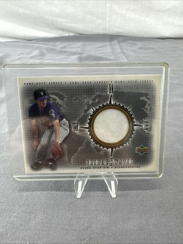 2001 Upper Deck Global Swatch Game Used Jersey Relic, #GSBK Byung-Hyun Kim SP
