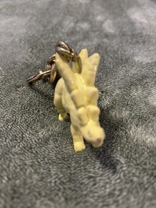 COACH Stegosaurus Bag Charm Key Ring FOB Enamel & Metal Brass/Yellow CAX77