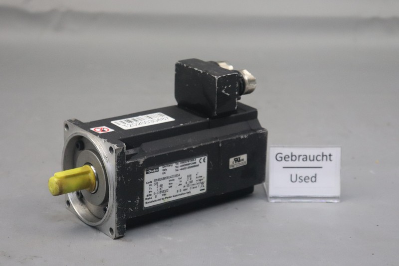 Parker SMH8260038142ID654 Servo Motor 1,07kW 3Nm Damaged Connector Used
