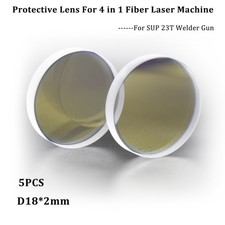 5pcs D18 T2 Protective Lens 1064nm For Fiber Laser Welding Machine Quartz