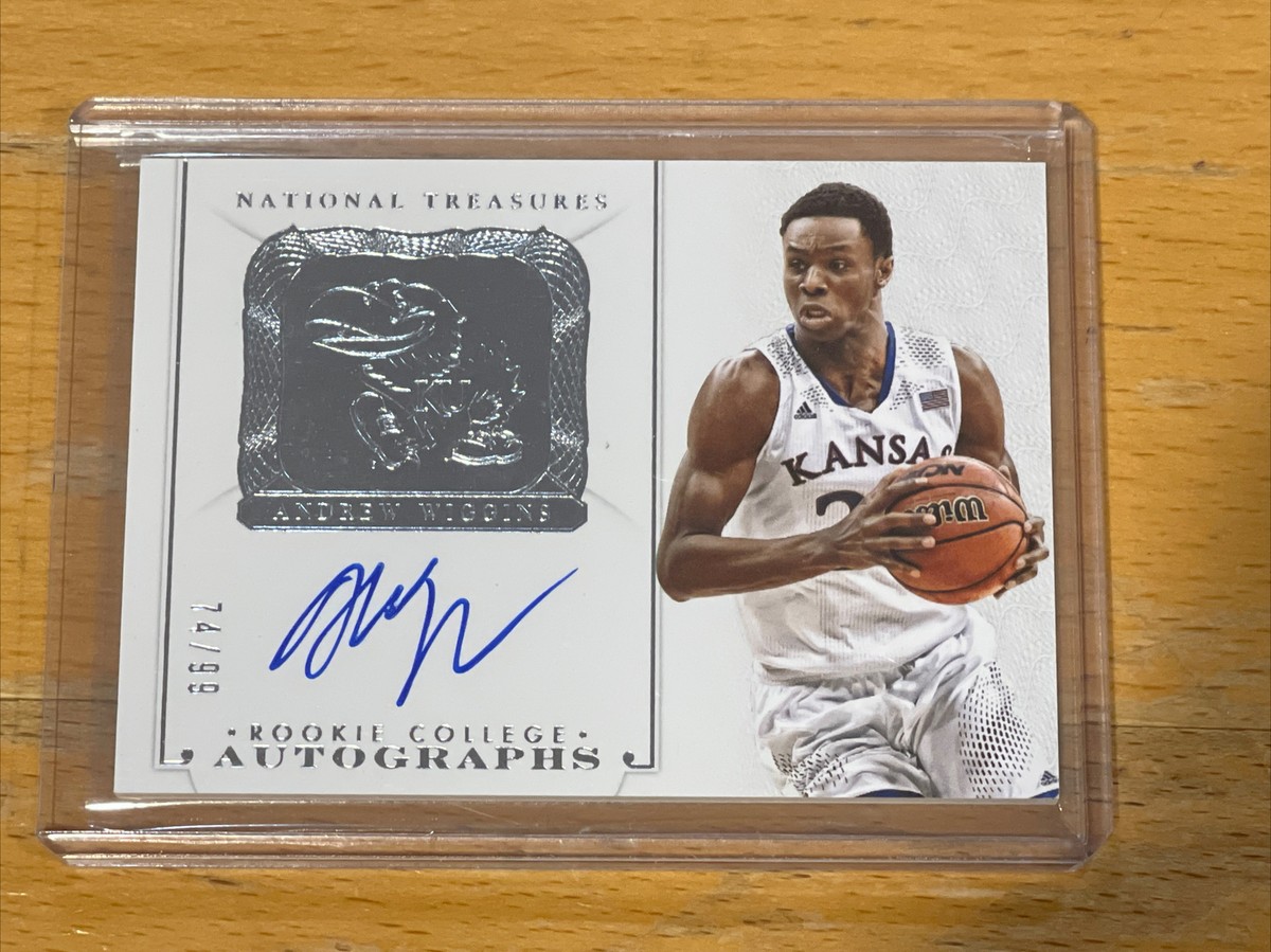 2014-15 National Treasures Auto SSP /99 Andrew Wiggins