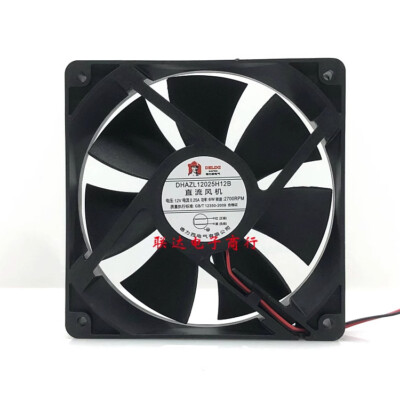 DELIXI DHAZL12025H12B D12V 0.25A 6W 2700RPM 12cm cooling fan
