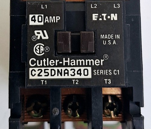Cutler Hammer C25DNA340 Ser C1 Contactor - Picture 2 of 6