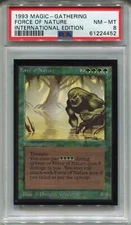 MTG Magic The Gathering International Edition Card Force Of Nature PSA 8