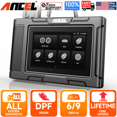 Ancel HD3400 Pro Diesel Heavy Duty Truck Scanner Diagnostic Scan Tool DPF Regen