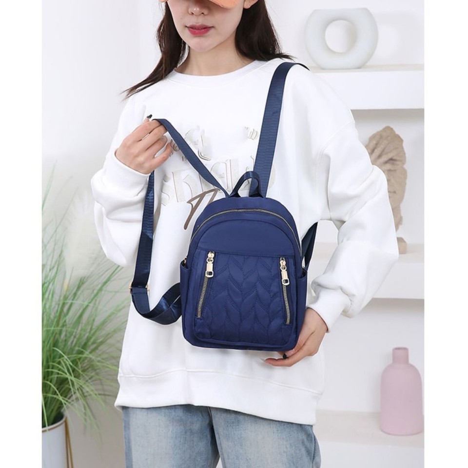Nylon Backpack Solid Color Casual Backpack New Ladies Bag Women eBay
