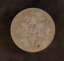 1851 THREE CENT SILVER FRESH FROM AN ORIGINAL COLLECTION-LOT AA3252