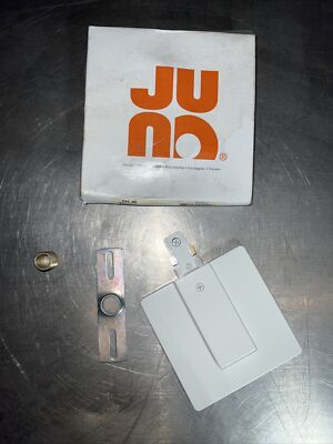 NOS Juno Lighting T21WH Track End Feed Connector w/Outlet Box Cover White