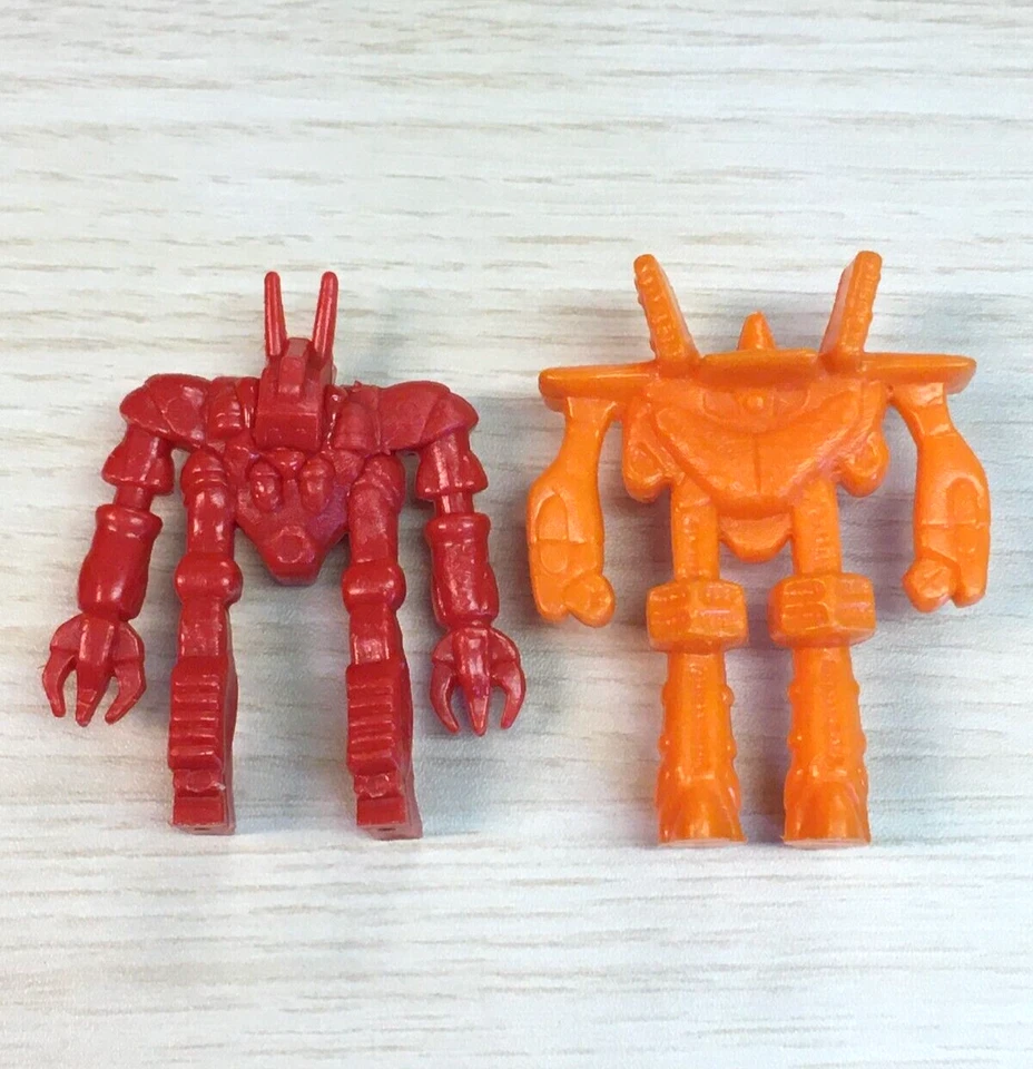 Vintage Larami Lot of 2 Orguss Robot Mech 3" PVC Figures Transformers Gundam - Image 2 of 2