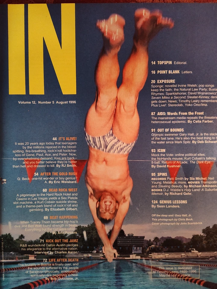 Rare SPIN music Magazine August 1996 KISS Beck Dallas Austin - Image 2 of 2