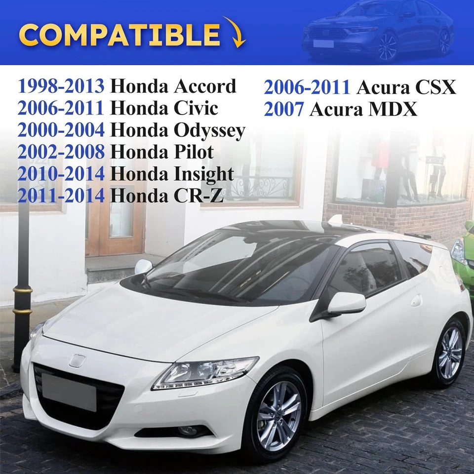 New Interior Rear View Mirror fit For Honda 1998-2013 Accord 2006-2011 Civic Foto 2 de 4