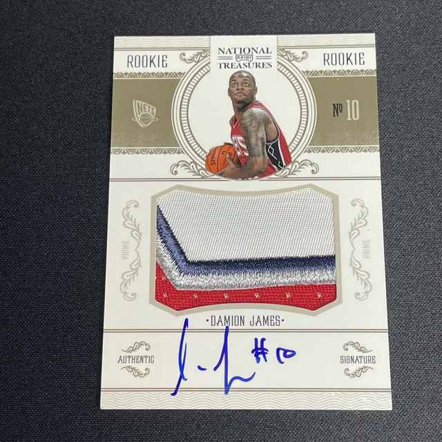 2011-12 National Treasures Damion James Autograph Rookie Patch Auto RC #/99 RPA