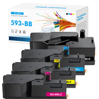 4 XXL Toner für Dell E525 W E525W E 525W E 525 W 593-BBLN 593-BBLL 593-BBLV