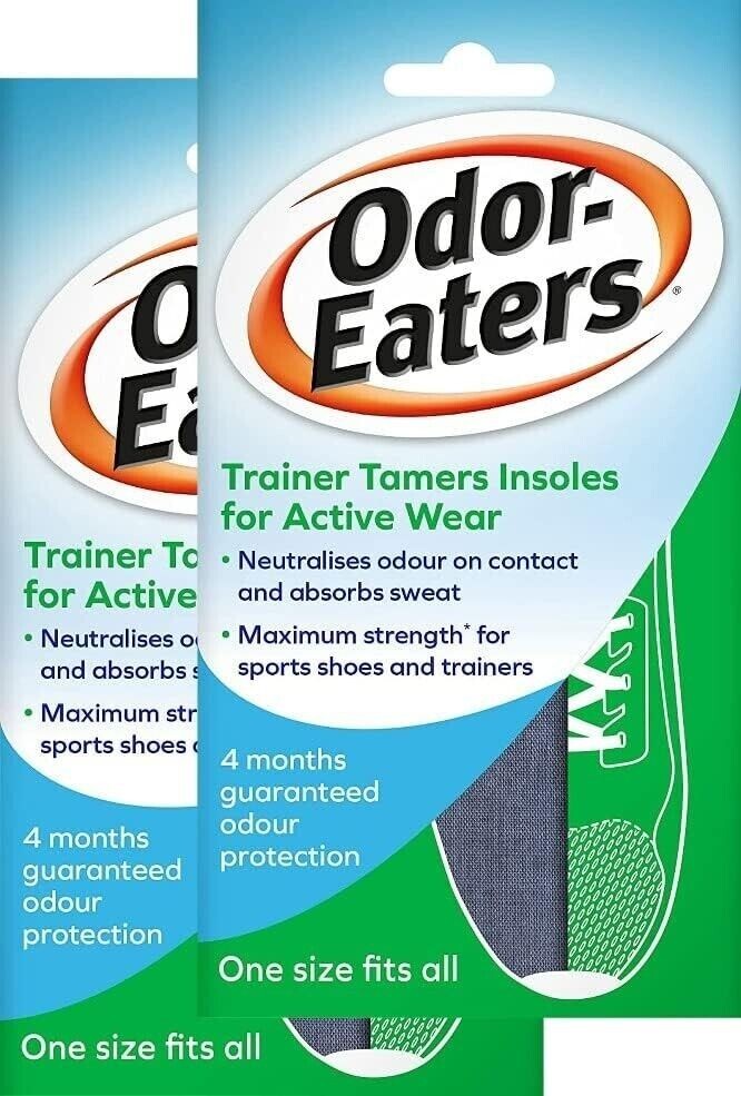 Odor-Eaters Trainer Tamers Super Strength Insoles x2