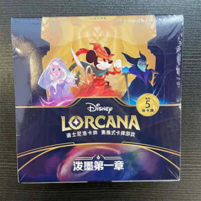 Disney LORCANA BOOSTER Light Box The First Chapter Chinese Ver 24 Packs 120  Card