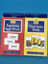 School Zone Beginning Sight Words Three letter word Flash Cards Ages 5 and Up