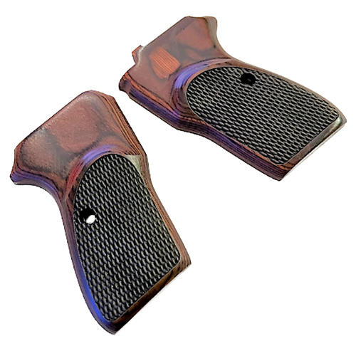 Bersa Thunder Firestorm 22 380 Pistol Grips REAL ROSEWOOD checker