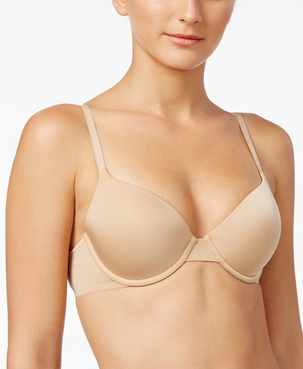 Calvin Klein Essence Demi T-Shirt Bra QP1037O, Nude, 36D