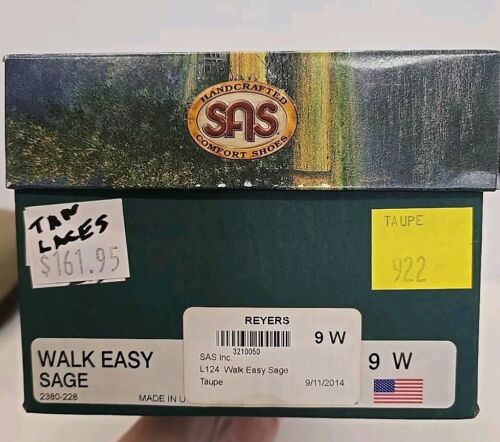 SAS Walk Easy Sage Women's Sz 9 W Taupe Color - Picture 2 of 13
