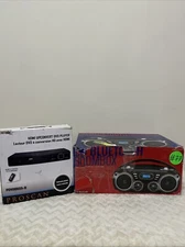 PROSCAN PDVD6655 Compact HDMI DVD Player & Bluetooth Boombox Lot