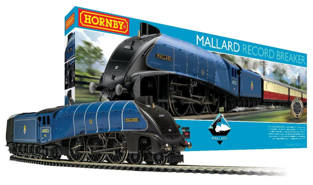 Hornby Mallard Record Breaker OO Gauge Model Train Set R1282T | eBay