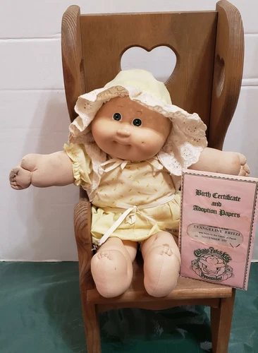 Coleco Vintage 1980's Cabbage Patch Kids Preemie Girl Doll - Well Loved