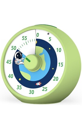 Visueller Timer für Kinder, 60 Minuten Countdown Timer für Klassenzimmer, Schreibtischtimer grün
