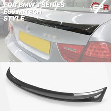 For BMW E90 M-Tech Rear Trunk Bumper Spoiler Boot Lip Add on Carbon Fiber Parts