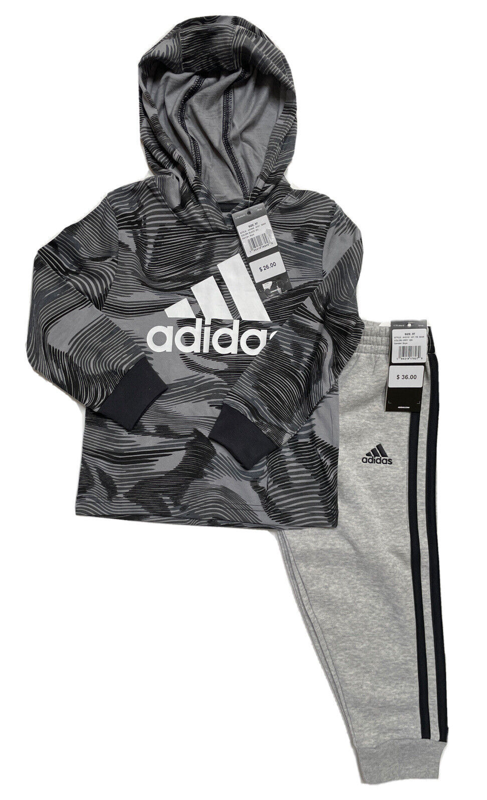 Adidas Baby/Toddler Boy Assrtd Long Sleeve Top & Track Pants or Joggers Sz12M-4T