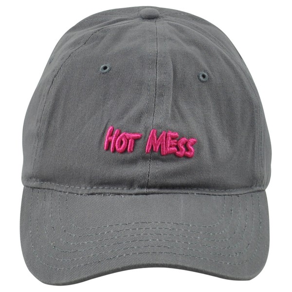 Hot Mess Grau KleidungsstüCk Gewaschen Erwachsene Gebogen Bill Verstellbar Funny-image